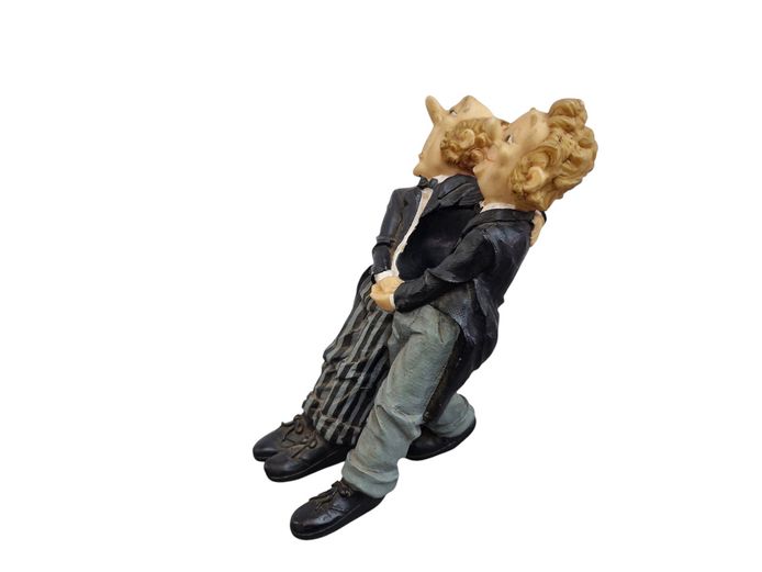 Vintage Humorous Tuxedo Pair Wine Bottle Holder