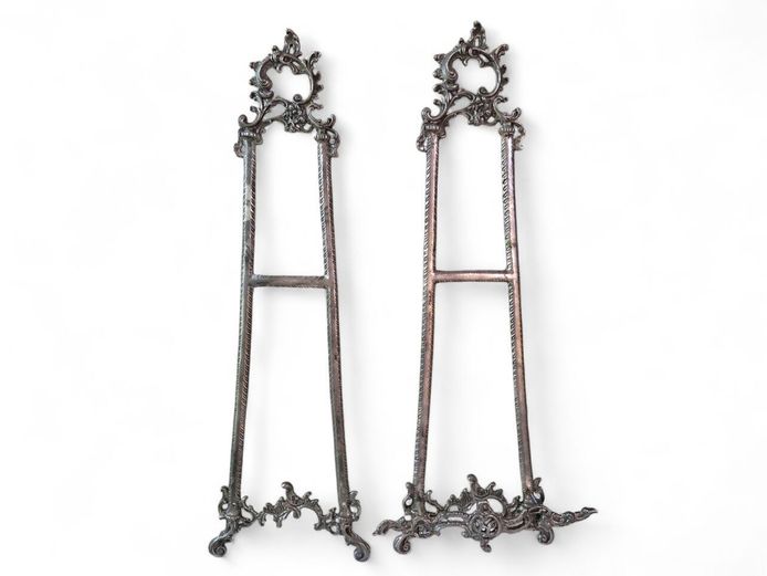 Vintage Cast Aluminum Wall Décor with Baroque Flair