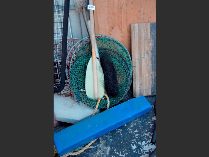 CRAYFISH NETS, OAR, etc