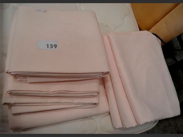 LOT OF 9 DAMASK LILY TABLECLOTHS