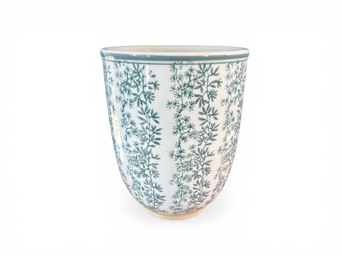 Floral Pattern Ceramic Vase