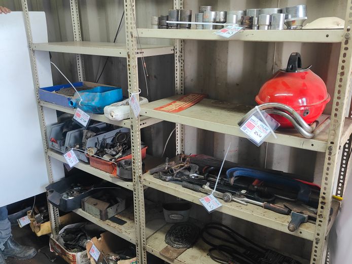 2 X BOLT AND NUT SHELVES - EXCLUDING CONTENTS