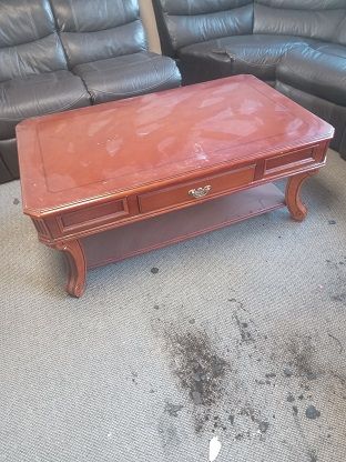 Mahogany coffee table