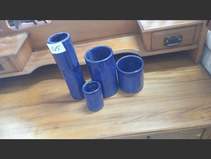 Blue vases