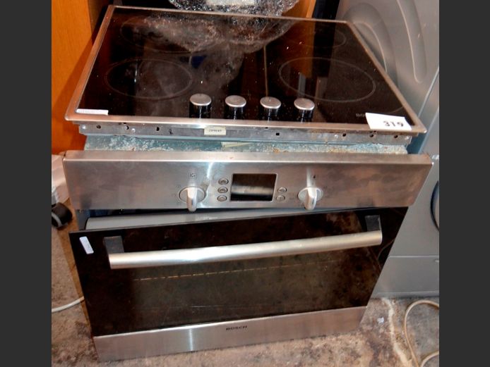 BOSCH UNDER COUNTER OVEN & HOB [Untested, no power cable, door loose]