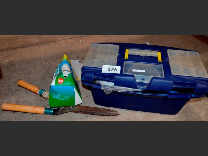 BLUE TOOLBOX & CONTENTS, etc