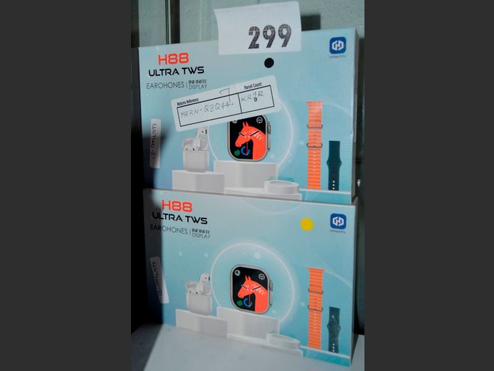 LOT OF 2: ULTRA TWS SMART WATCH COMBO SETS [Untested]