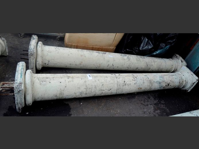PAIR CONCRETE COLUMNS, 211cm High [72G, 72H]