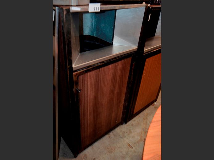 LARGE WASTE BIN STATION WITH PLASTIC BIN INSIDE [Needs attention]