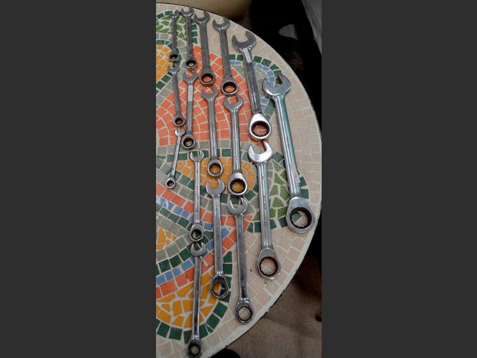 LOT: 15 x GLORY COMBINATION RATCHET SPANNERS