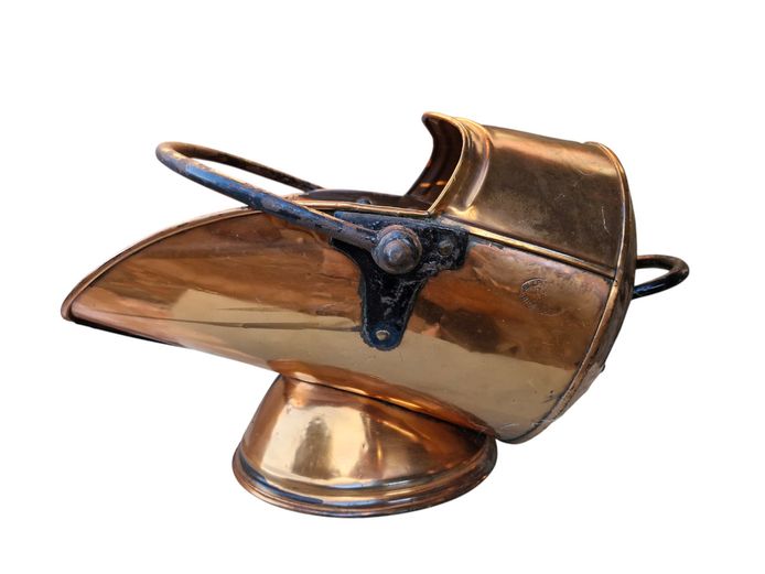 Antique Bulpitt & Sons Copper Coal Scuttle (Dated 1900)