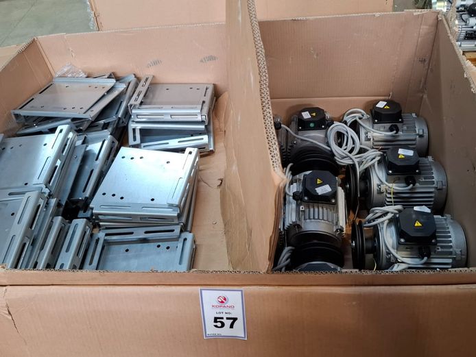 Electric motors: 1.5 HP x 38 and lot plates