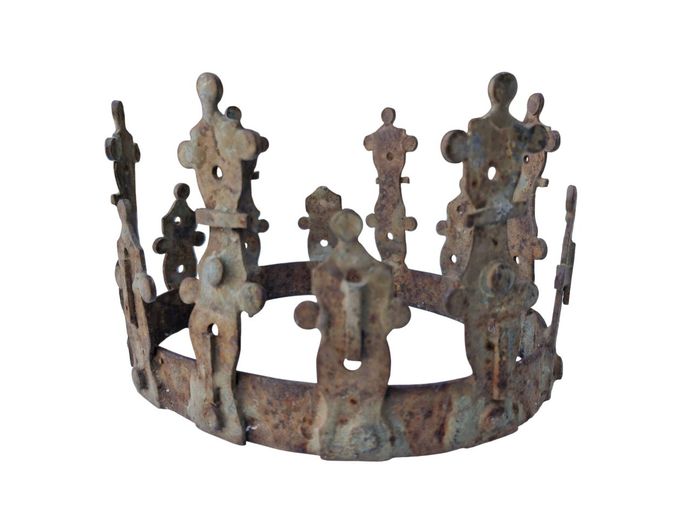 Antique Forged Steel Crown
