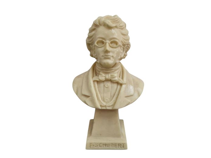 Vintage Franz Schubert Resin Composite Portrait Bust