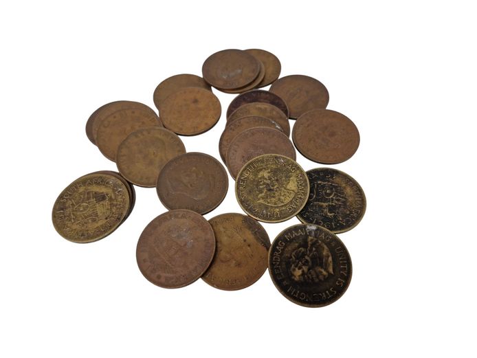 Lot of Vintage South African Coins