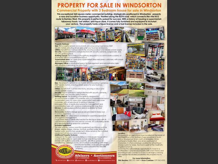 PROPERTY FOR SALE IN WINDSORTON