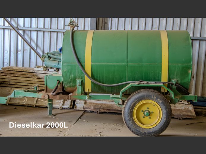 Diesel Kar 2000l ongeregistreer met pomp en meter