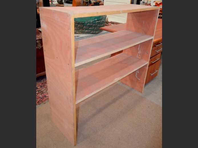 PLYWOOD 2-TIER SHELF, 119 x 40 x 115cm