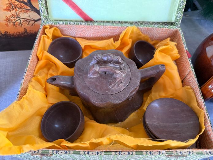 Japanese Stone Tea Set (7 Items) 