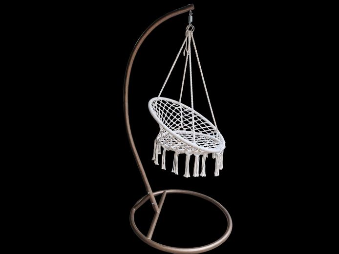 Bohemian Hanging Hammock Chair on Swing Stand