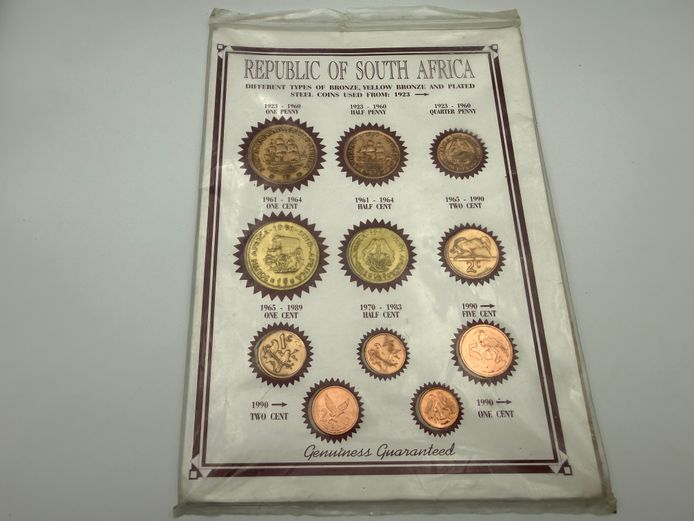 Republic of South Africa Coin Display Collection (1923–1990)