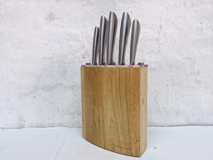 5-Piece Stainless Steel Knife Block Set