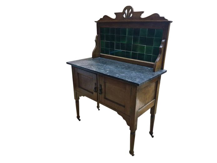 Antique Granite Top Wash Table