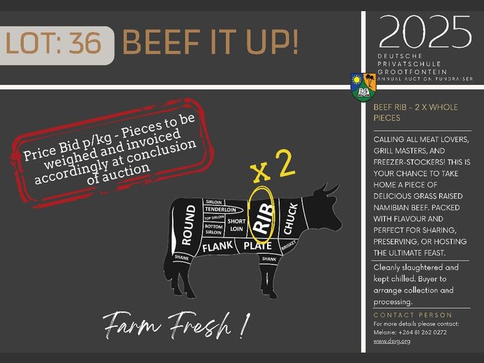 BEEF RIB - 2 X WHOLEPIECES