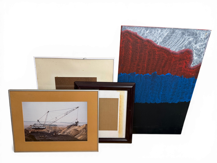Mixed Wall Art & Frames Bundle (Incl. Abstract Canvas)