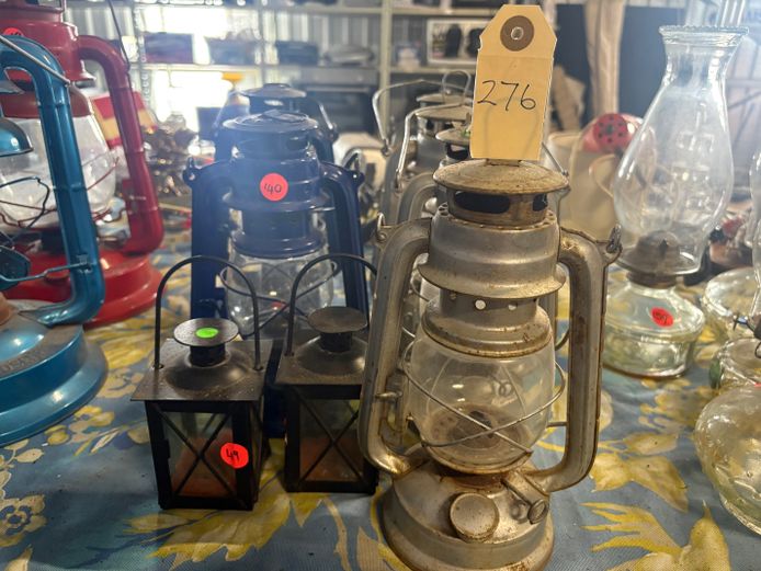 Lot of Paraffin Camping Lamps (8 Items)