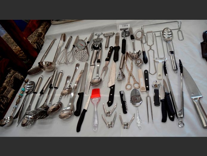 STAINLESS STEEL LADLE, KNIVES, EGG LIFTERS, etc