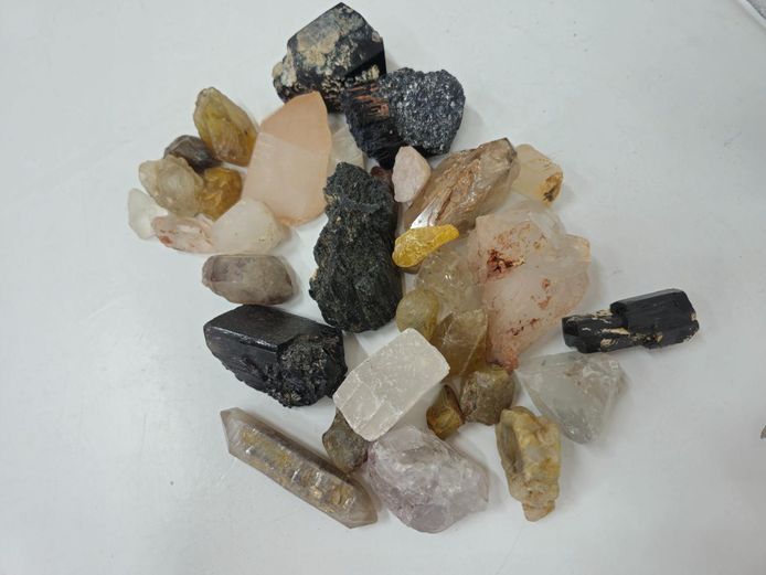 Lot of Assorted Rough Quartz Crystals and Natural Minerals