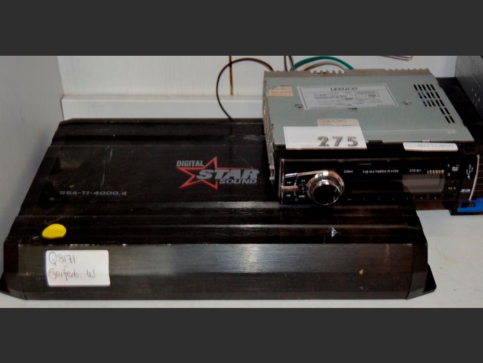 STAR SOUND CAR AMP & A JEBSON CAR MP3/CD/RADIO [Untested]