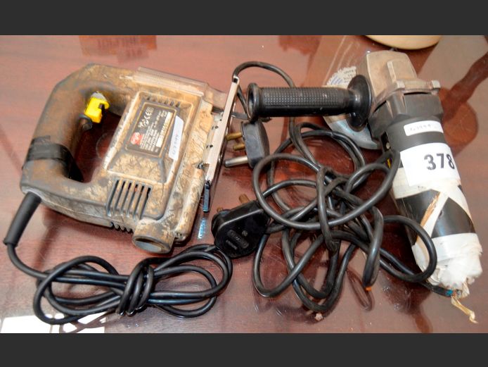 SPIREX JIGSAW & A BLACK & DECKER GRINDER [Switch on, untested further]