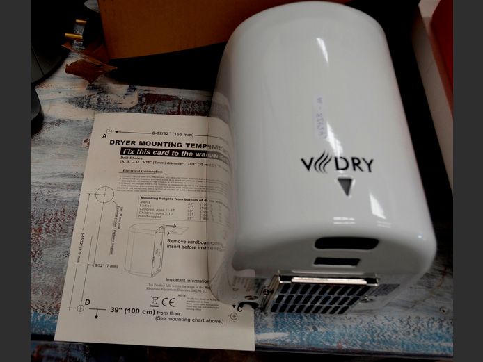 HYGIENE HOT AIR HAND DRYER [As New, untested]