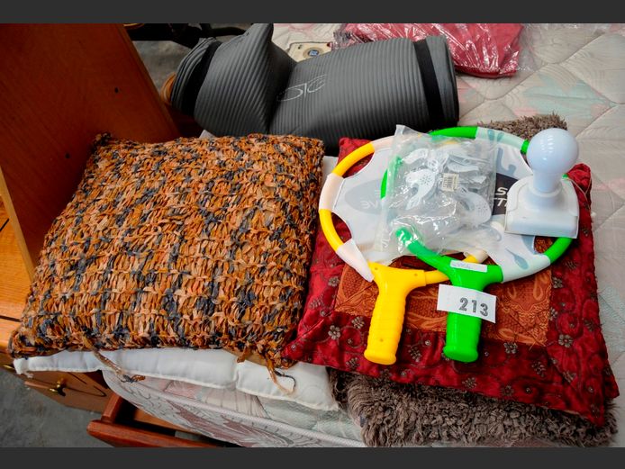 SCATTER CUSHIONS, FLUFFY CARPET, etc