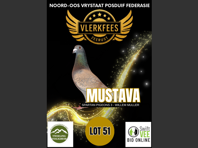 MUSTAVA | SPARTAN PIGEONS 3 - WILLEM MULLER