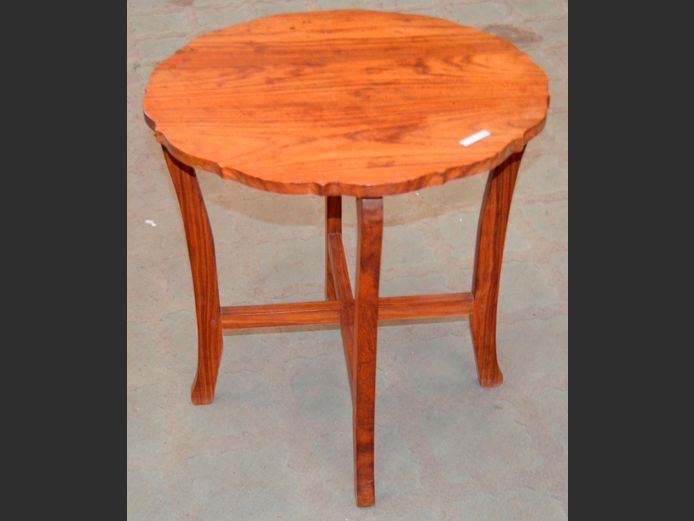 KIAAT CIRCULAR SIDE TABLE, 55cm Diameter x 56cm High