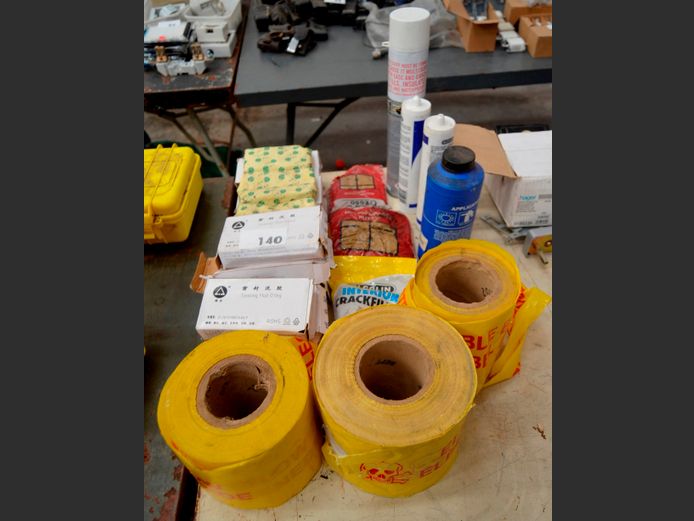 WINDOW PUTTY, SEALING MUD & DANGER TAPE