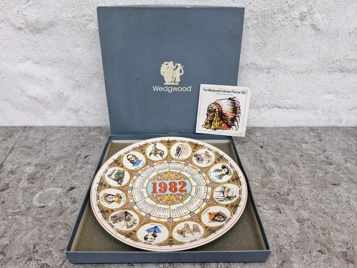 c.1982 Wedgwood 'Wild West' Calendar Collector Plate