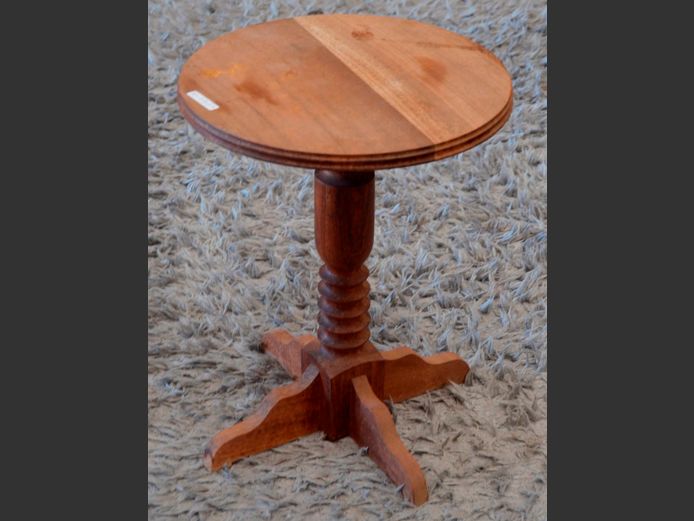 KIAAT CIRCULAR SIDE TABLE, 34cm Diameter x 44cm High