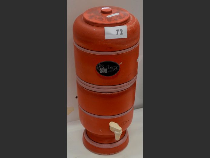 CERAMICA STEFAN JABOTICABAL TERRACOTTA WATER COOLER/DISPENSER, 52cm High