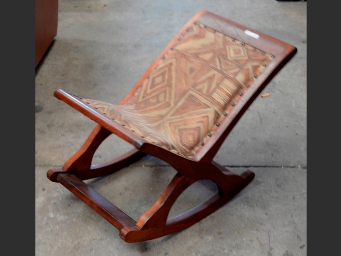IMBUIA ROCKING FOOTSTOOL