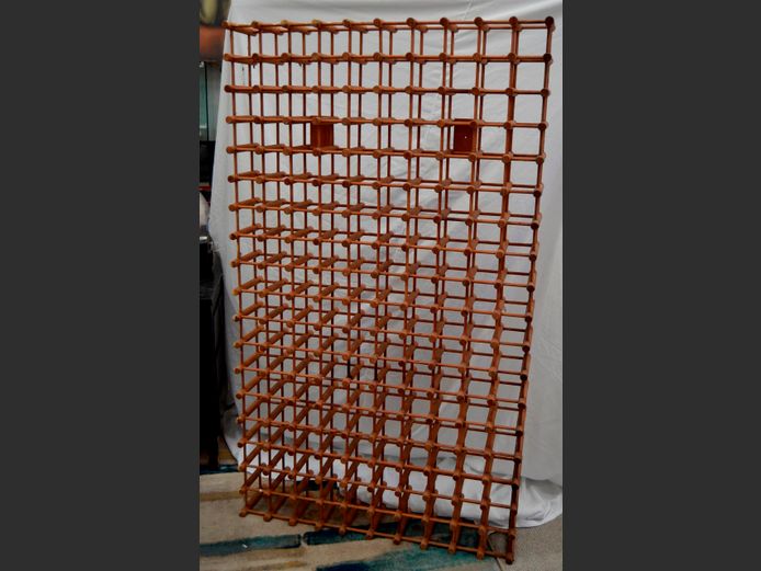 PINE WINE RACK, 100 x 20 x 173cm