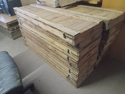 Wooden shipping crates