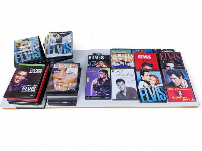 Collection of Original Elvis Presley DVDs - Total of 44