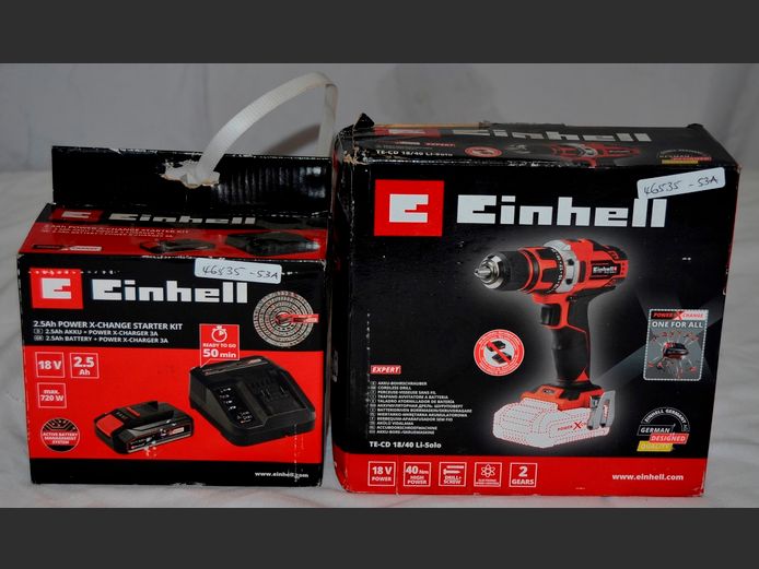 EINHELL TE-CD 18/40 CORDLESS DRILL WITH 2.5Ah LI SOLO POWER EXCHANGE STARTER KIT