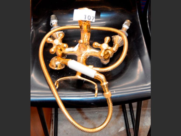 RAPETTI BRASS BATH MIXER TAP WITH SHOWER ATTACHMENT