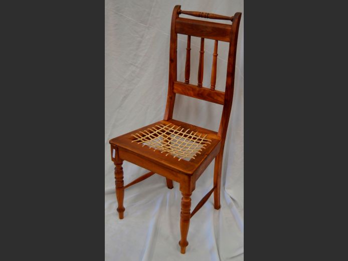 BLACKWOOD DINING CHAIR WITH RIEMPIE SEAT