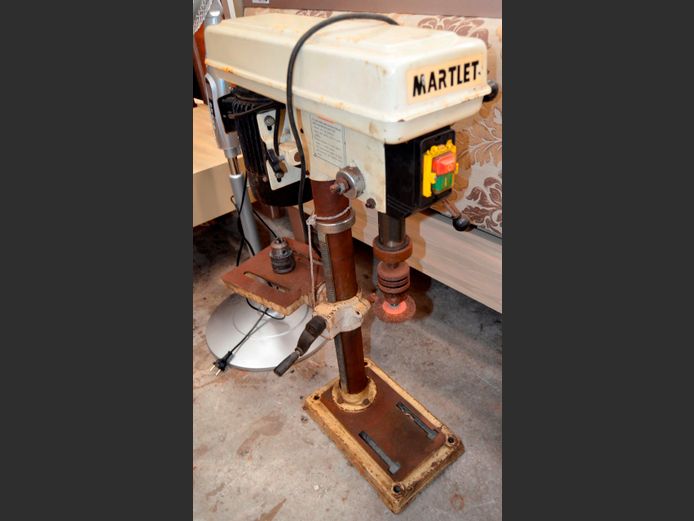 MARTLET 5-SPEED DRILL PRESS, 84cm High [Switches on, untested further]